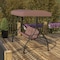 Flash Furniture 3-Seater Convertible Canopy Patio Swing / Bed TLH-007-BN-GG - alternate 1